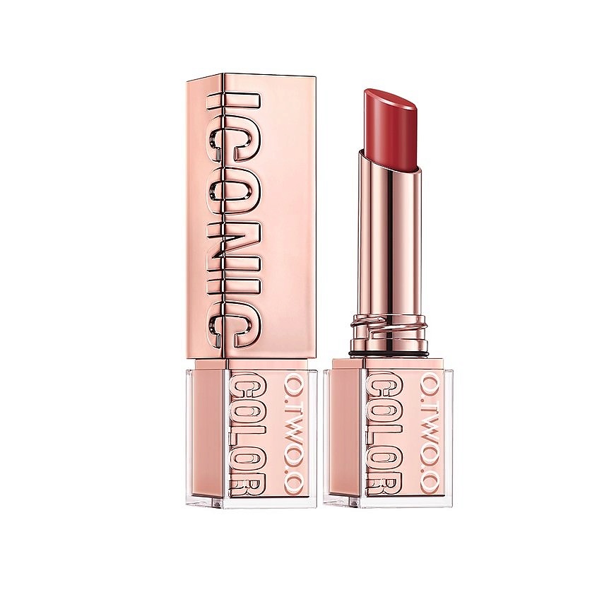 Изображение товара O.TWO.O Сатиновая помада для губ satin lipstick, HC009-08 Красная роза