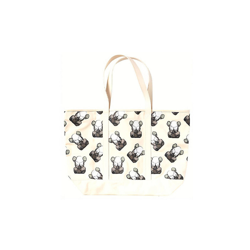 Изображение товара UNIQLO Сумка Kaws Collaboration Cotton Tote Bag Unisex Ivory, Мультиколор