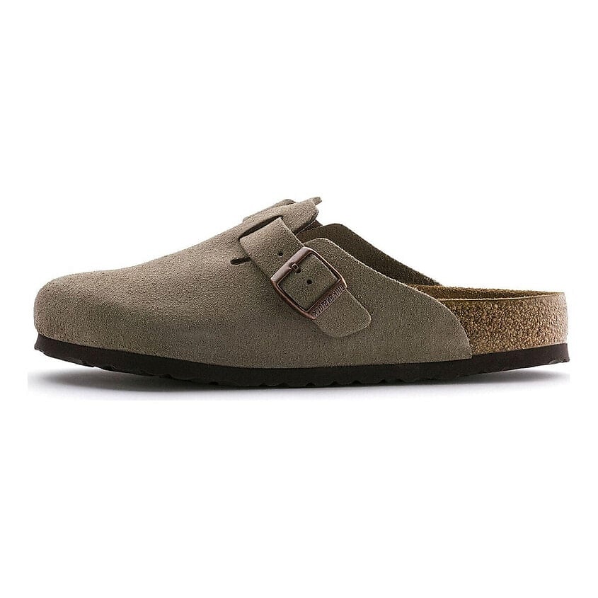 Изображение товара BIRKENSTOCK Мюли Boston Soft Footbed Suede Taupe Narrow Fit, 36,0