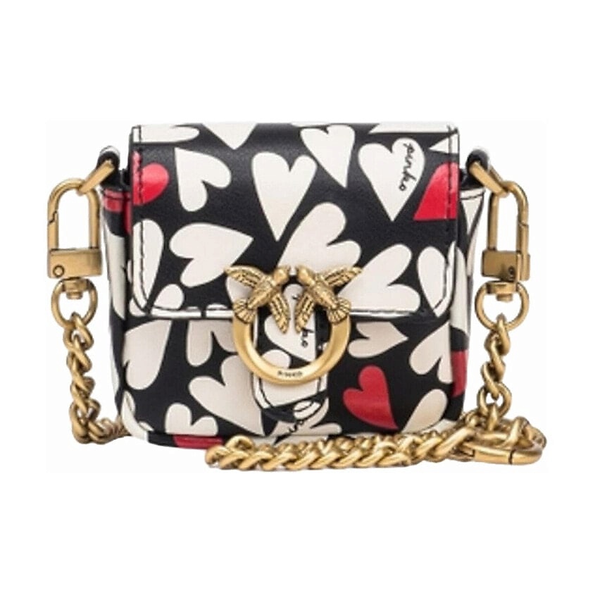 Изображение товара Женская кожаная сумка PINKO Leather Shoulder Bag Crossbody Bag Мультиколор