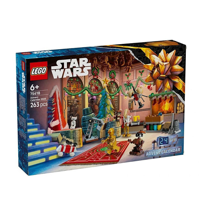 Изображение товара LEGO Адвент-календарь Star Wars 75418 24 сюрприза праздничный набор for детей