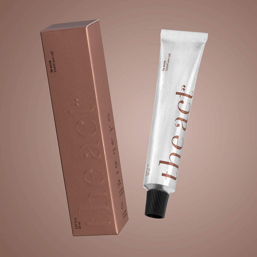 Изображение товара THE ACT Скраб для губ кофейный, 20 мл