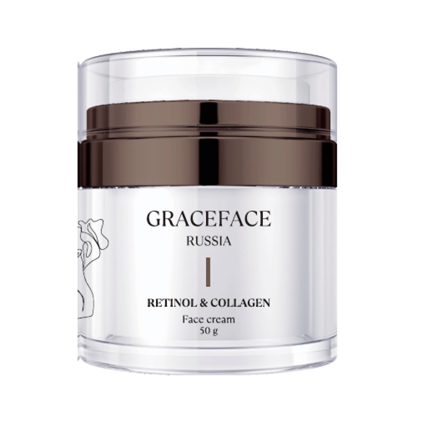 Изображение товара GRACE FACE Антивозрастной крем для лица с ретинолом, коллагеном и эктоином, от морщин, С ретинолом 1 шт.