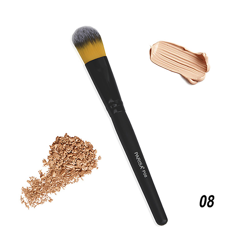 Изображение товара PARISA COSMETICS Кисть для макияжа P-08 для тональных средств, P-08 25 г