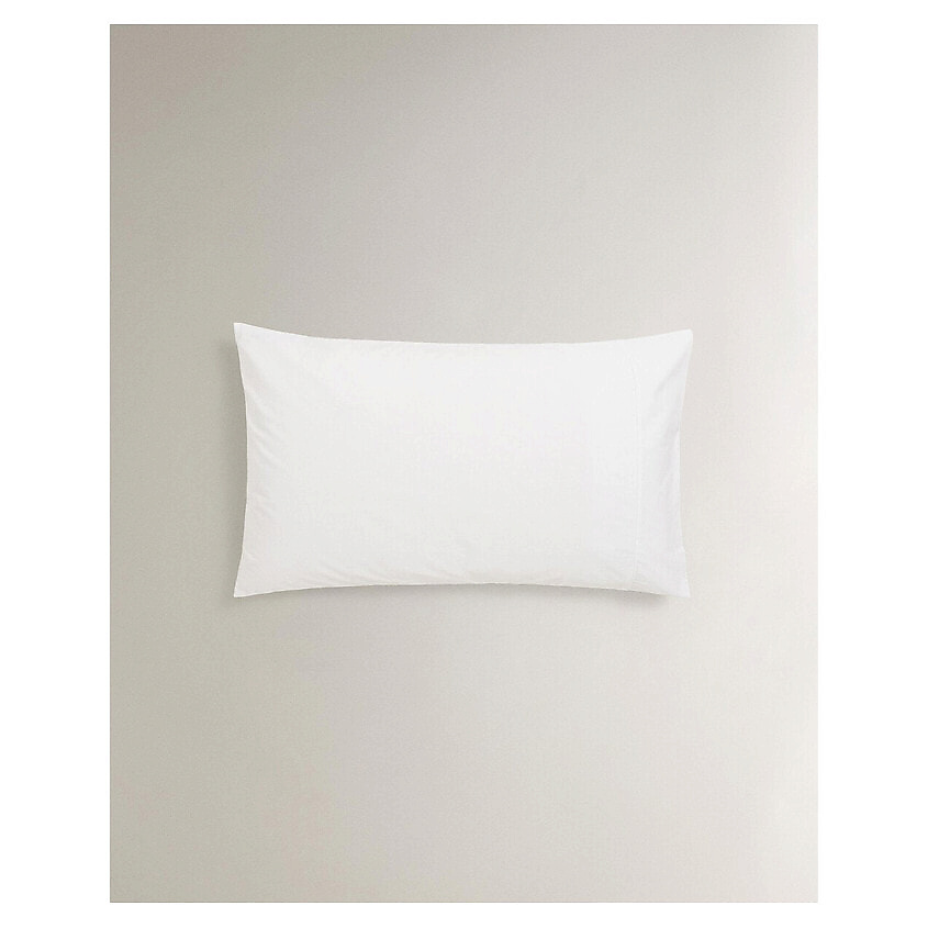 Изображение товара Наволочка ZARA HOME перкаль 300 нитей 50x75 см белая стильная и прочная