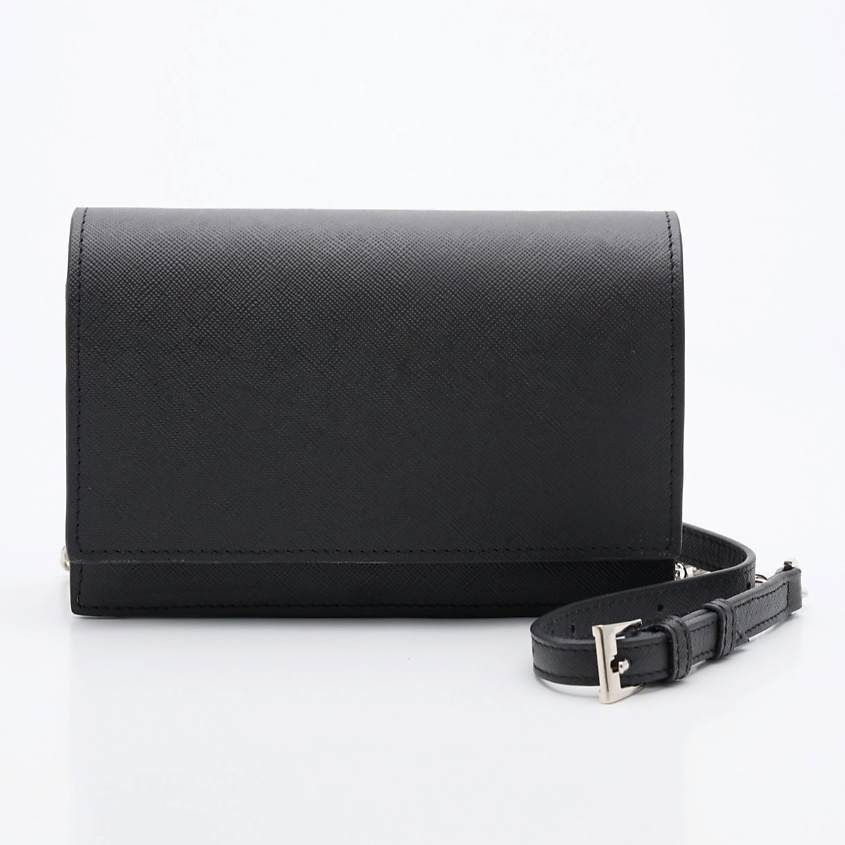 Изображение товара Кожаная женская сумка кросс-боди с цепочкой и тиснением