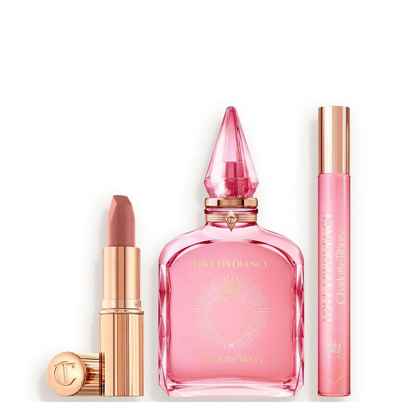 Изображение товара CHARLOTTE TILBURY Подарочный парфюмерный набор The Gift Of Love, 130мл+10мл+помада