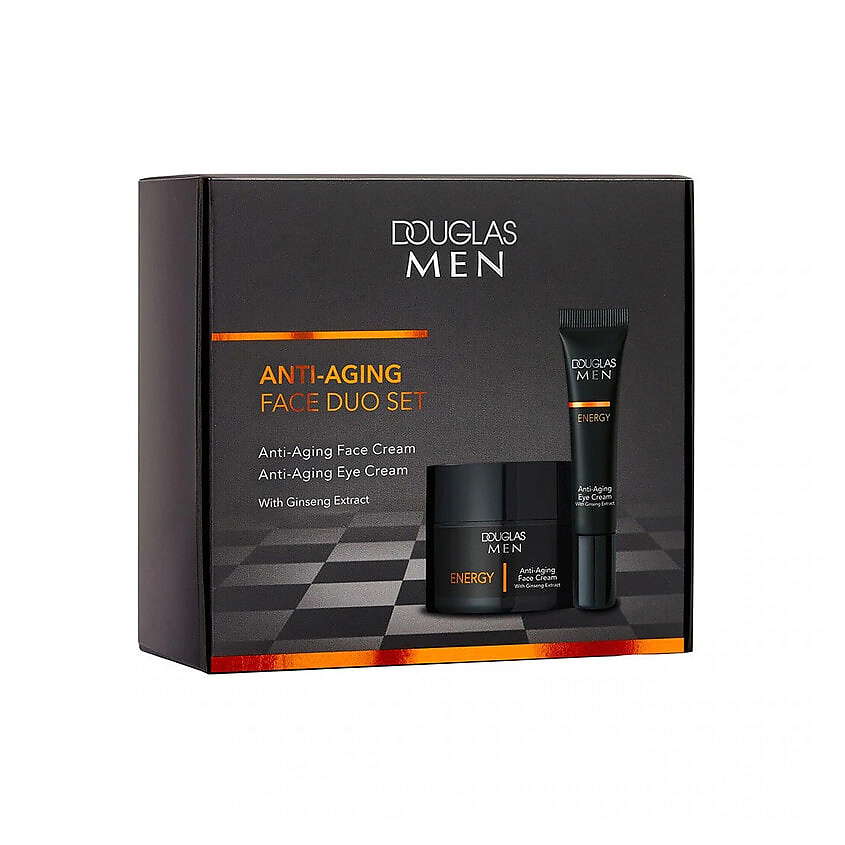 Изображение товара DOUGLAS Подарочный набор для мужчин Men Energy Anti-Aging Face Duo Set, 50 мл + 15 мл