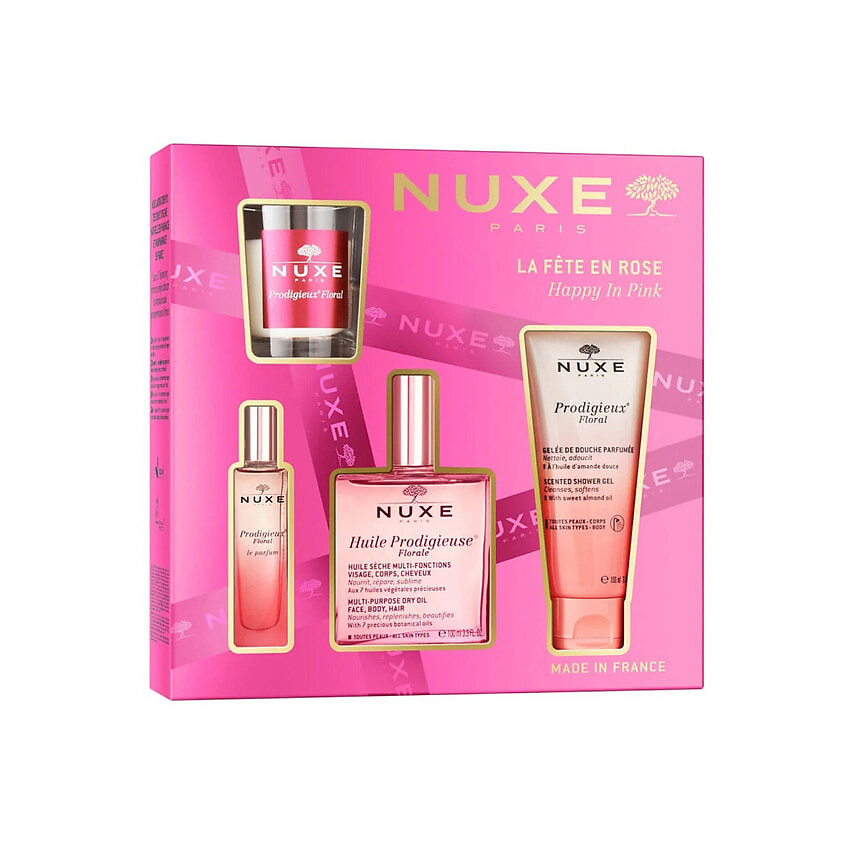 Изображение товара NUXE Подарочный набор Christmas Gift Set 2025 Happy in Pink, 4 шт.