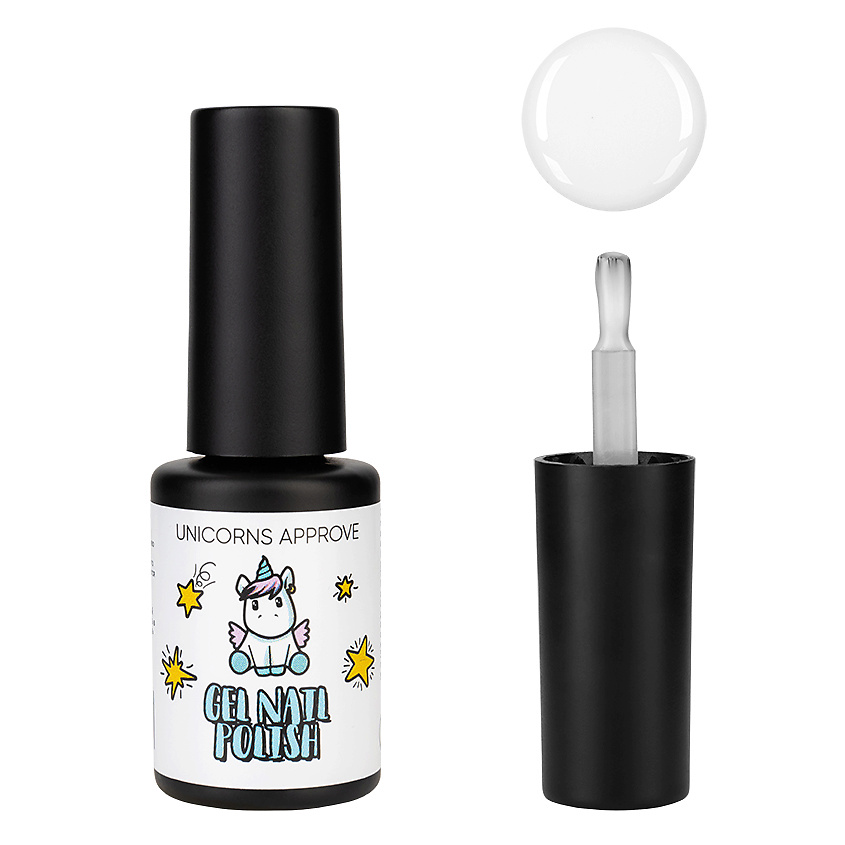 Изображение товара UNICORNS APPROVE Гель-лак покрытие Pastel Shades, № 001 Молочный, 6 мл