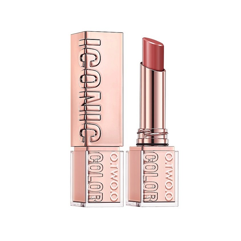 Изображение товара O.TWO.O Сатиновая помада для губ satin lipstick, HC009-06 Персиково-коричневый