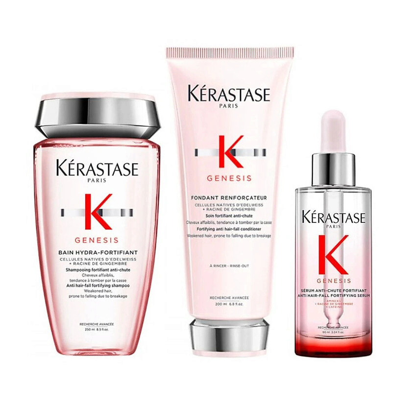 Изображение товара KERASTASE Набор Genesis: Шампунь + Кондиционер + Сыворотка для волос, 250 мл + 200 мл + 90 мл