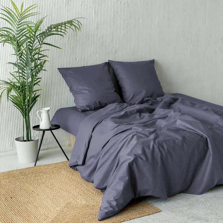 Изображение товара PASIONARIA Постельное белье "Капри" 1,5 спальное 150х215 Графит, 1,5 сп, Графит