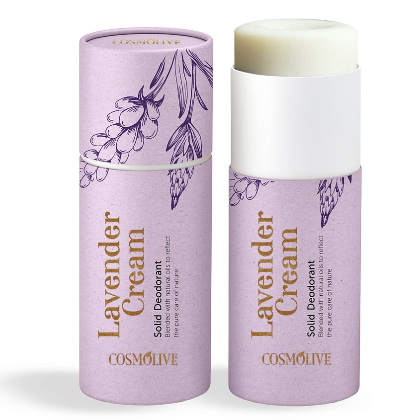 Изображение товара Натуральный твердый дезодорант Лаванда без алюминия COSMOLIVE 24 часа