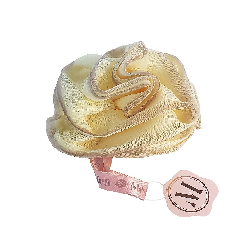 Изображение товара MEA Губка-цветок для душа желтая, 1 шт.