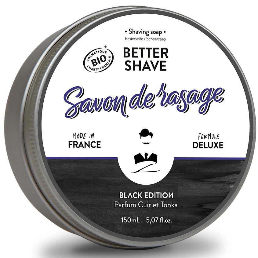 Изображение товара MONSIEUR BARBIER Мыло для бритья BETTER SHAVE BLACK EDITION, 150 мл