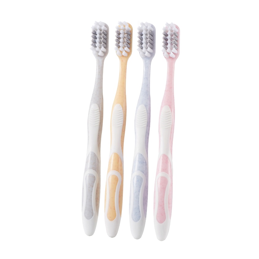 Изображение товара ZERBERG Зубная щетка мягкая набор 4 штуки, 1 шт.