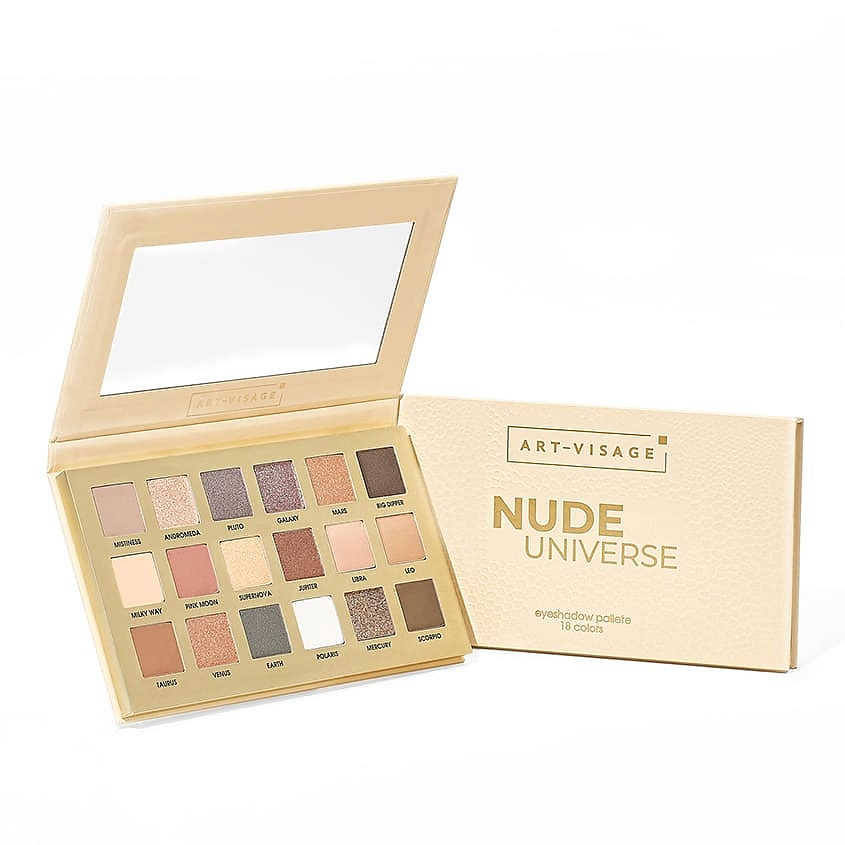 Изображение товара ART-VISAGE Палетка теней Nude Universe Eyeshadow Palette, 21,6 г