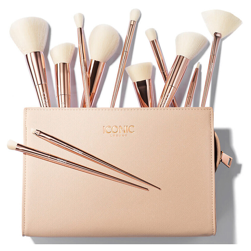 Изображение товара ICONIC LONDON Набор кистей для макияжа Ultimate Brush Set Золотой
