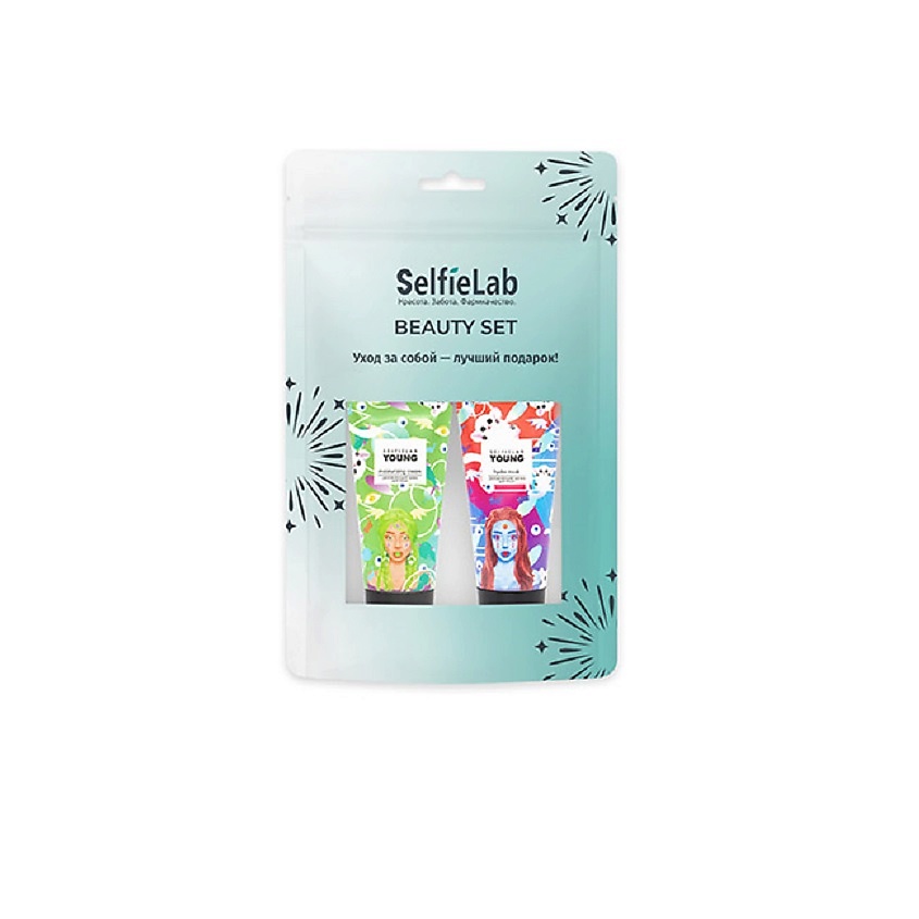 Изображение товара SELFIELAB Подарочный набор YOUNG крем и маска для лица, 1 шт.