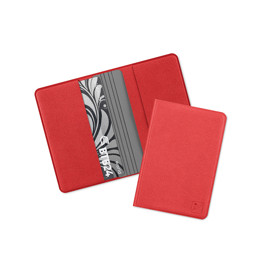 Изображение товара Чехол для 4 пластиковых карт из экокожи RFID блокировка Стильный аксессуар