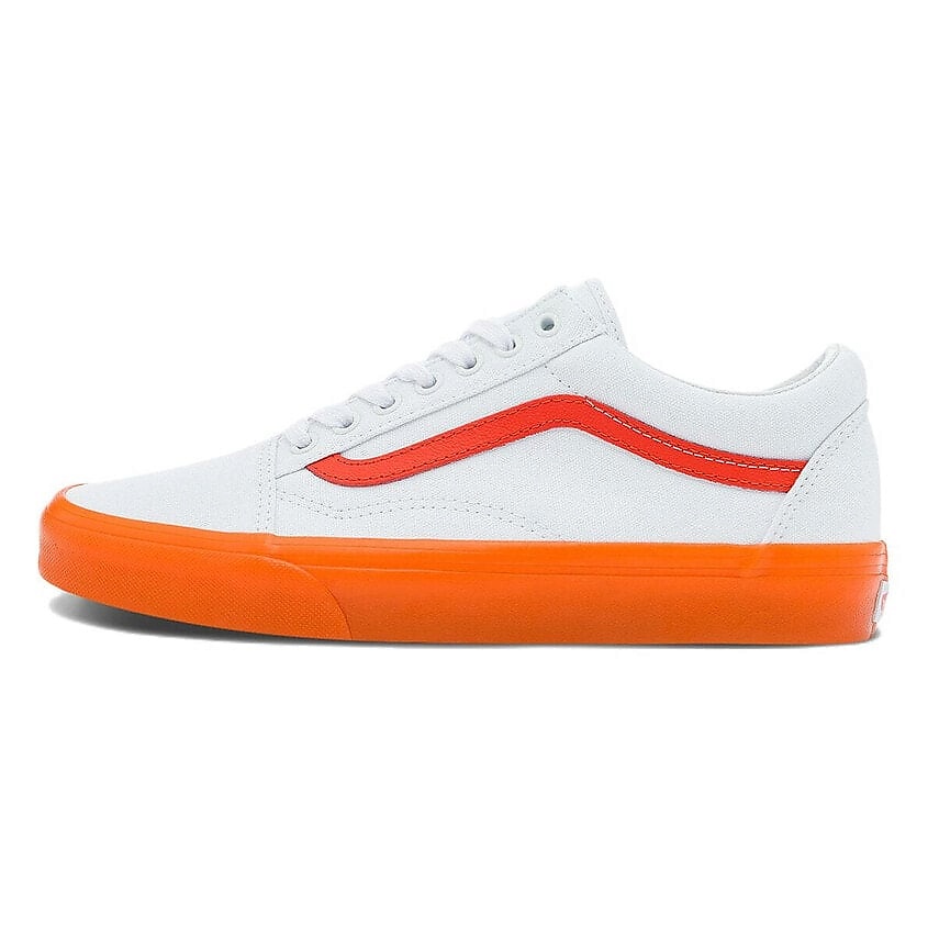 Изображение товара VANS Кроссовки Old Skool Casual Low Top Skate Shoes Small Orange Side Stripe 'White', цвет: Мультиколор, размер: 39