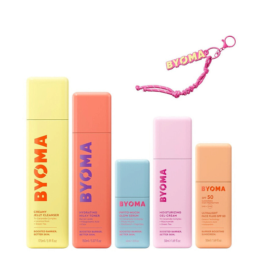 Изображение товара BYOMA Набор средств для ухода за кожей лица Skin Barrier 101 Routine, 175 мл + 150 мл + 40 мл + 50 мл + 50 мл