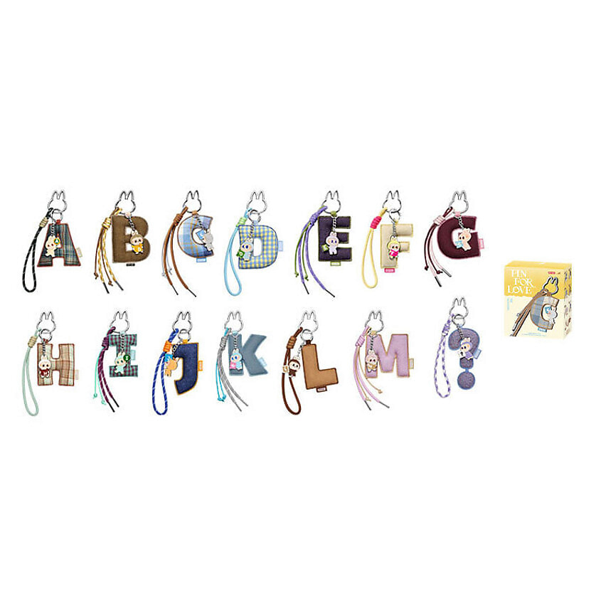 Изображение товара Подвеска в виде букв A-M The Monsters LABUBU Pin For Love для коллекции и декора