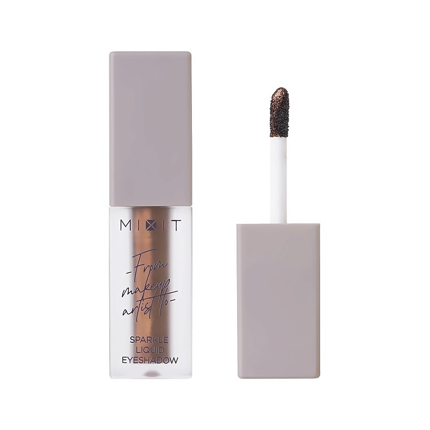 Изображение товара MIXIT Тени для век SPARKLE LIQUID EYESHADOW жидкие сияющие, тон 03 Topaz