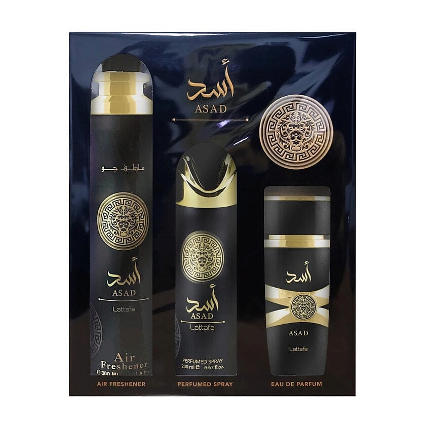 Изображение товара LATTAFA Парфюмерный набор парфюм+освежитель воздуха +спрей, 100 мл+300мл+200мл