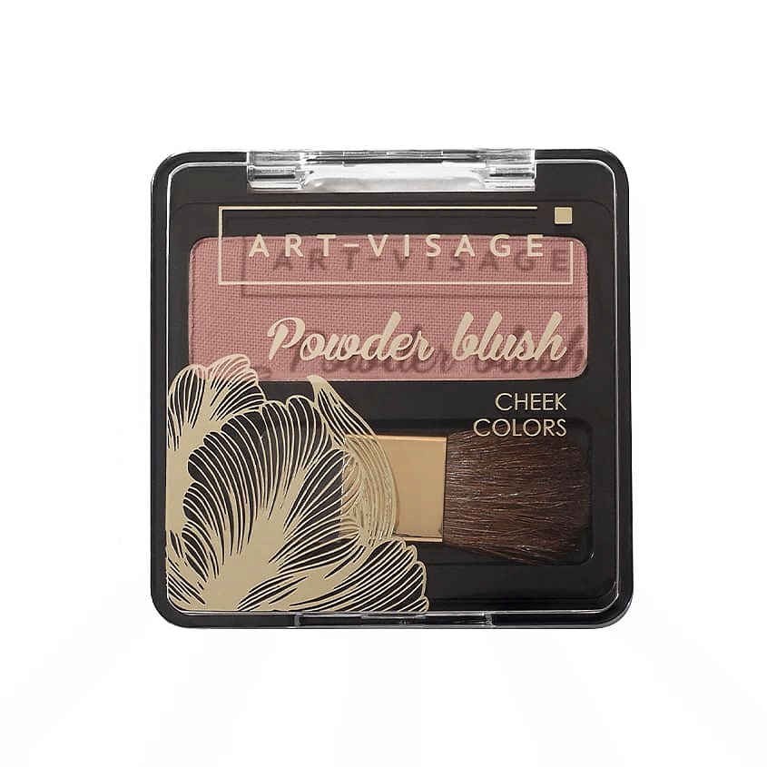 Изображение товара ART-VISAGE Румяна компактные с кисточкой Powder Blush Cheek Colors, 303 Cacao, 3,8 г