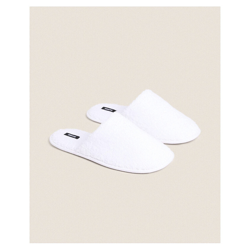 Изображение товара Домашние тапочки ZARA HOME из 100% хлопка, белые, размер 38/39