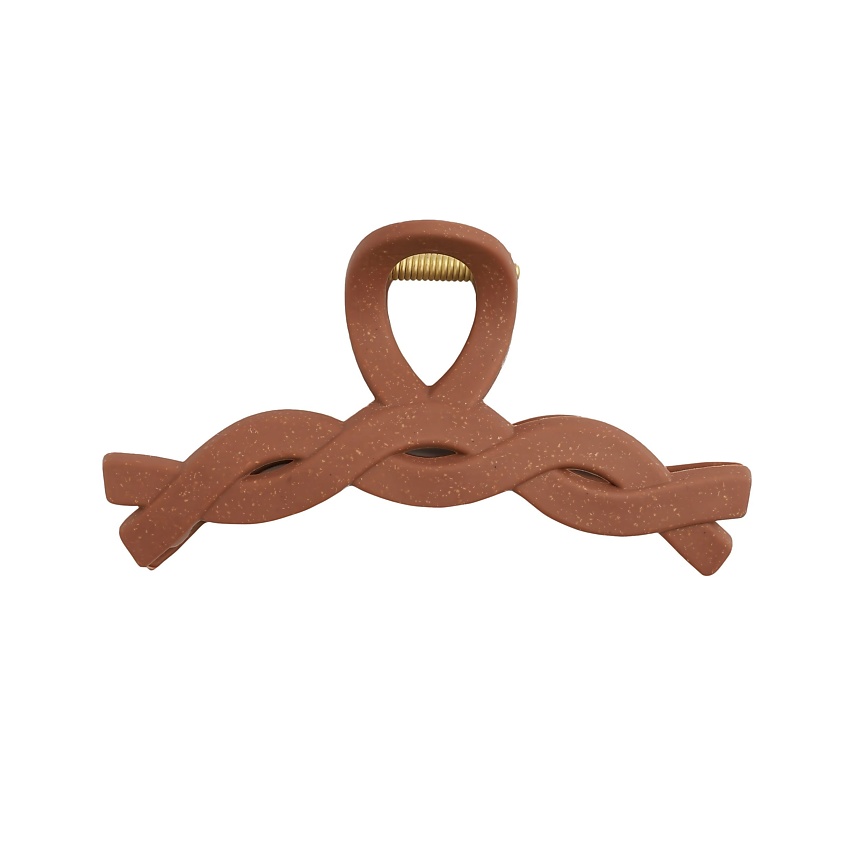 Изображение товара Красивая плетеная заколка-краб для волос в натуральном стиле