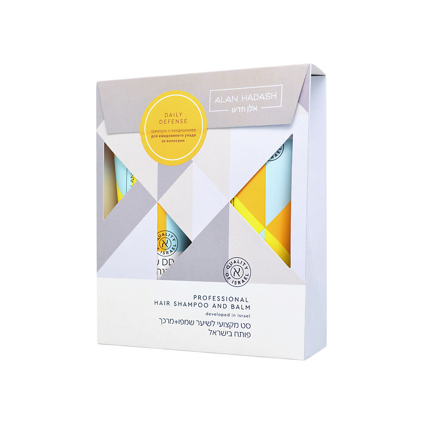 Изображение товара ALAN HADASH Набор для ежедневного ухода за всеми типами волос «Ежедневная защита» Daily Defense, 2x200 мл