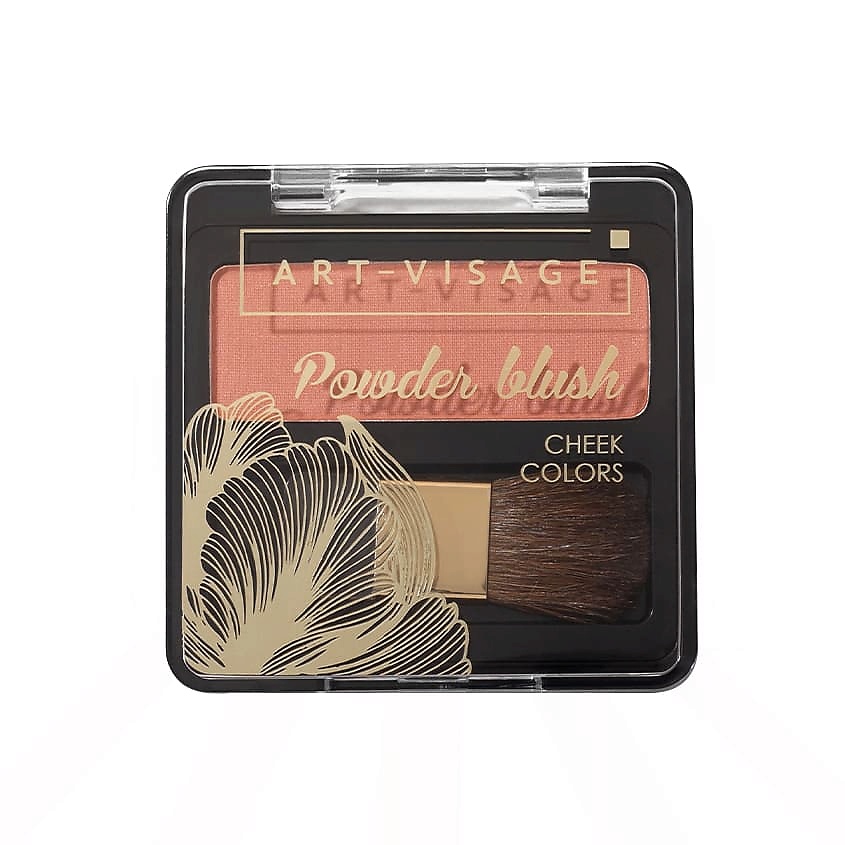 Изображение товара ART-VISAGE Румяна компактные с кисточкой Powder Blush Cheek Colors, 304 Sunset, 3,8 г