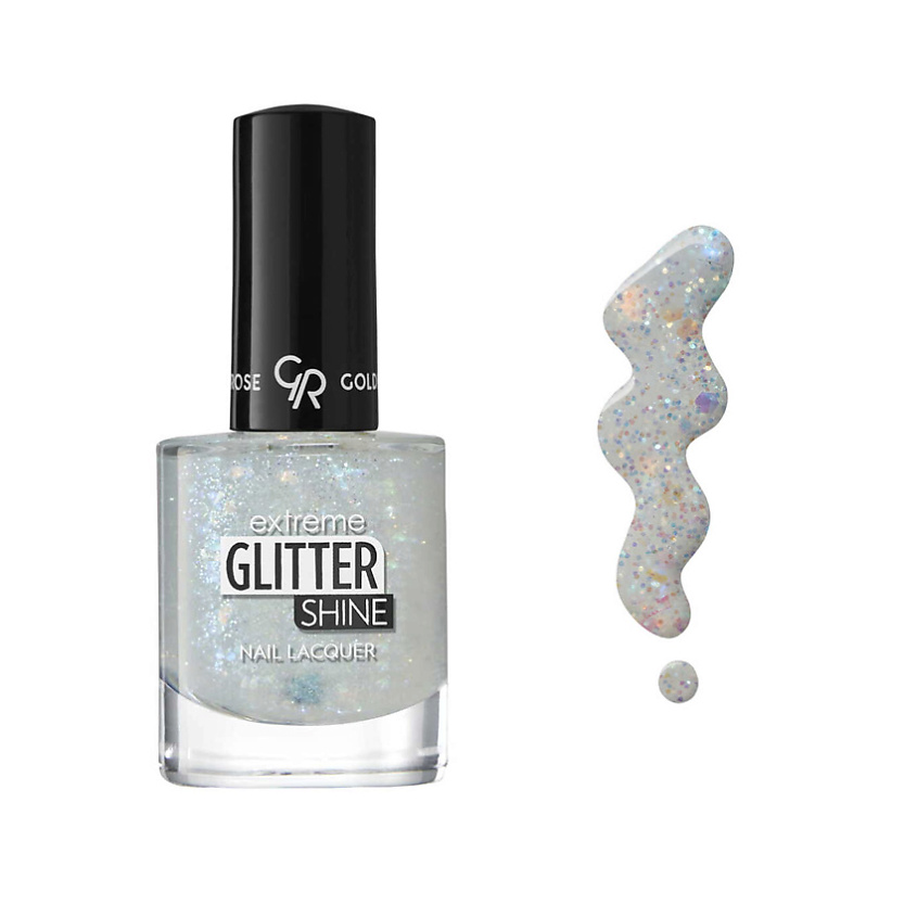 Изображение товара GOLDEN ROSE Гель-лак Extreme Gel Shine Nail Lacquer Glitter, №203