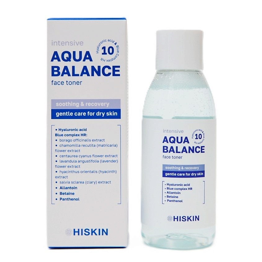 Изображение товара HISKIN Тонер для лица AQUA BALANCE успокаивающий 150 мл для чувствительной кожи