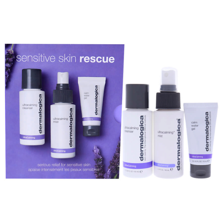 Изображение товара DERMALOGICA Набор для чувствительной кожи Sensitive Skin Rescue Kit, 50 мл + 50 мл + 15 мл
