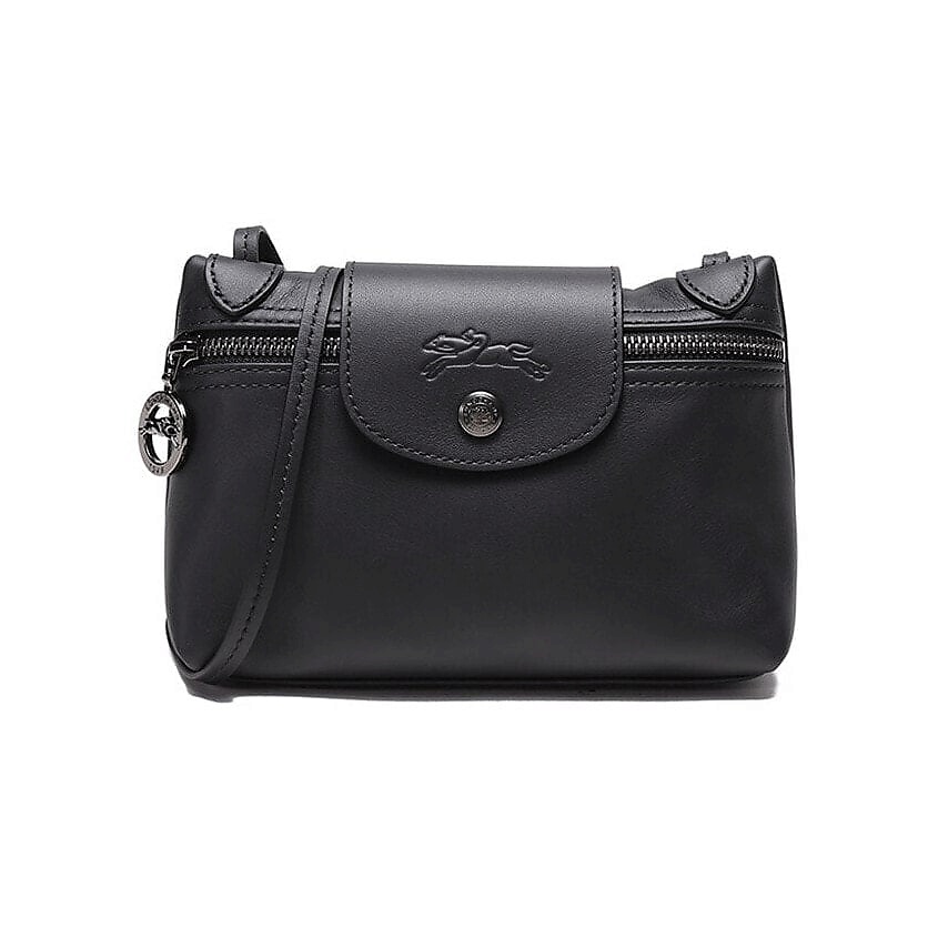 Изображение товара LONGCHAMP Сумка Le Pliage Leather Shoulder Bag Crossbody Bag Women's Black, Черный