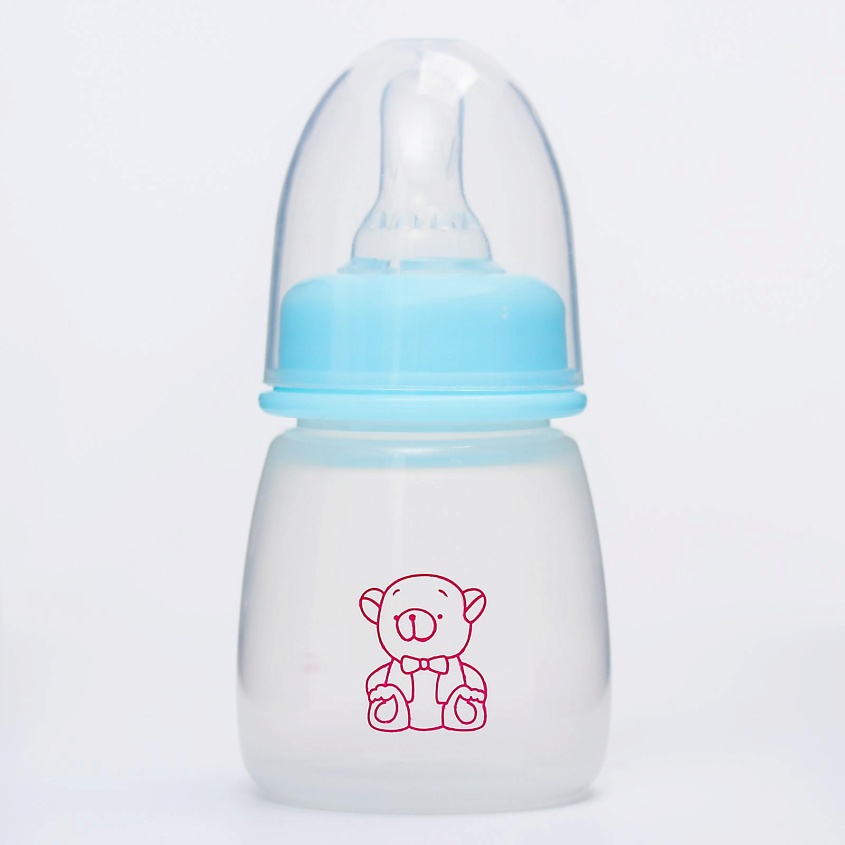 Изображение товара КРОШКА Я Бутылочка для кормления «Мишка малыш» с рождения, Голубой