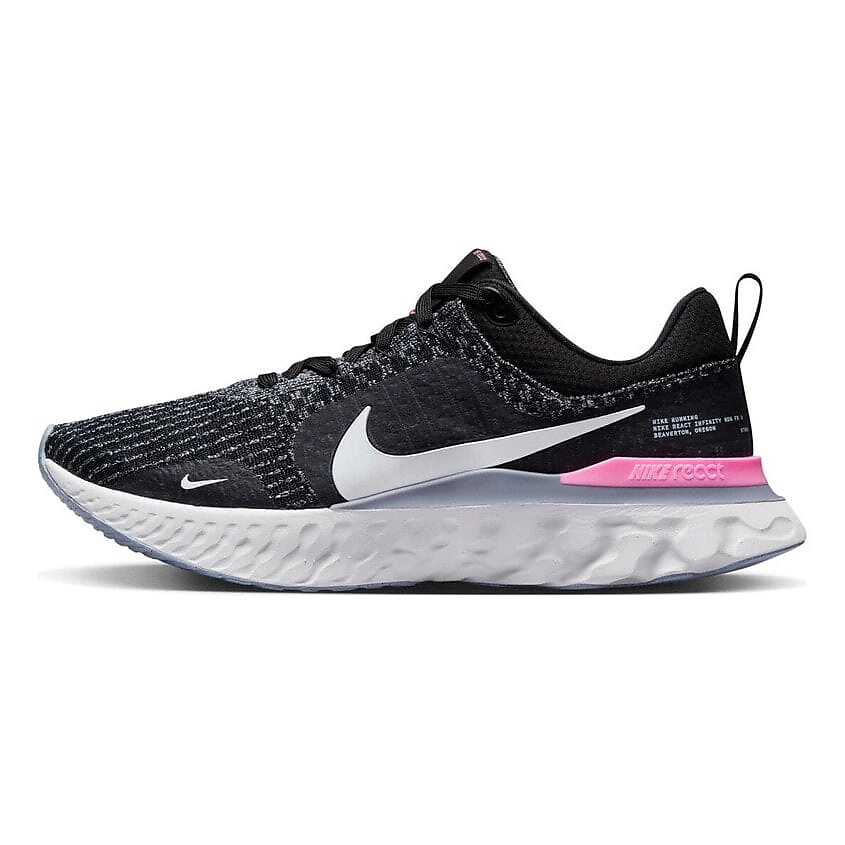 Изображение товара NIKE Кроссовки React Infinity Run Black Football Grey Pink, 39.0