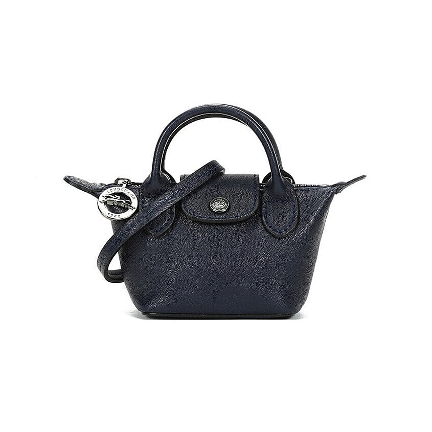 Изображение товара LONGCHAMP Сумка Le Pliage Cuir Sheepskin Handbag Mini Women's Marine Blue, Светло-синий