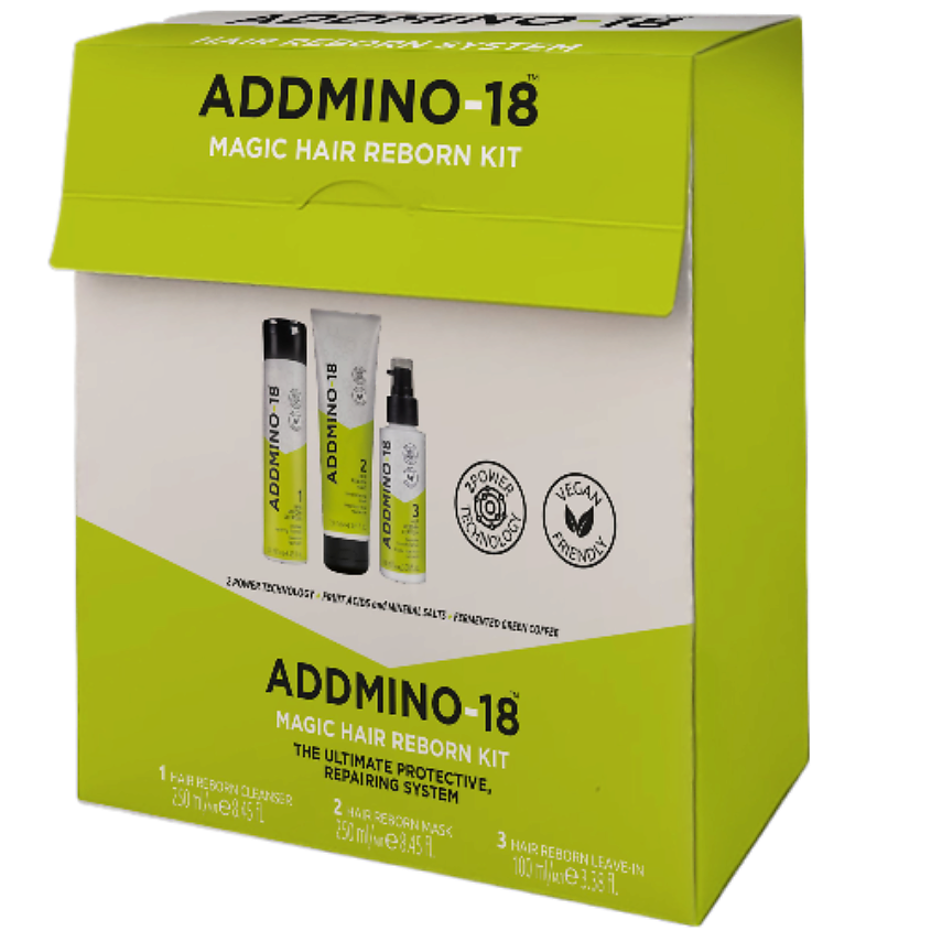 Изображение товара ADDMINO-18 Набор Шампунь + Маска для волос + Флюид MAGIC HAIR REBORN KIT, 1 шт.