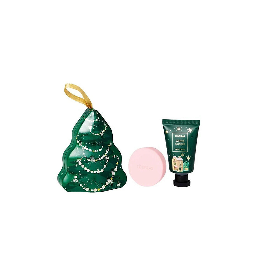 Изображение товара DOUGLAS Подарочный набор Winter Wonder Tin Mini Hand Care Tree, 30 мл + 30 г
