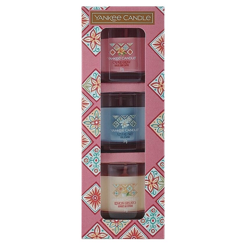 Изображение товара Подарочный набор ароматических свечей Yankee Candle Hello Italy 3 шт по 37 г