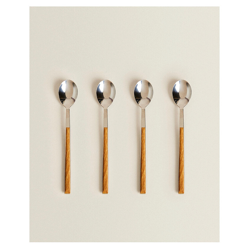 Изображение товара ZARA HOME Набор из 4 десертных ложек, 1 шт.