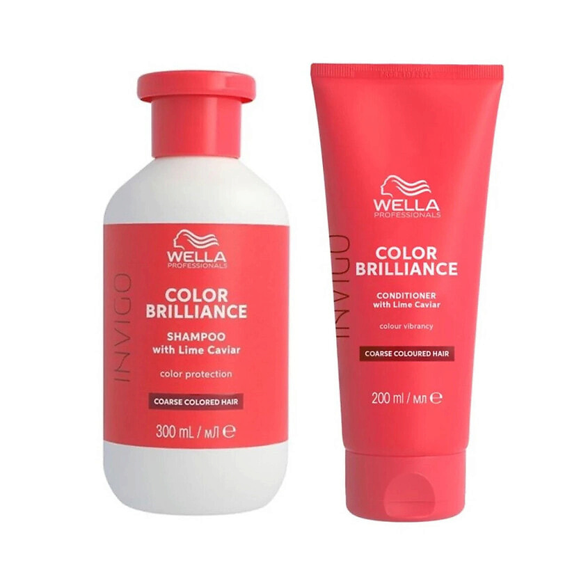 Изображение товара WELLA Набор для ухода за волосами INVIGO Color Brilliance Coarse, 300 мл + 200 мл