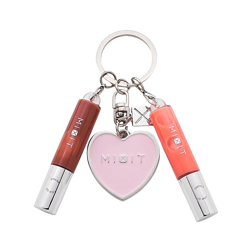 Изображение товара MIXIT Набор блесков для губ OH, MY JUICY LIPS! с брелоком, тон Серебристый