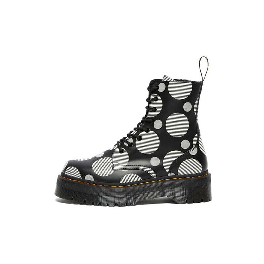 Изображение товара DR. MARTENS Кроссовки Dr.Martens Jadon Polka Dot Smooth Leather Platform Boots Black Womens, Размер 37