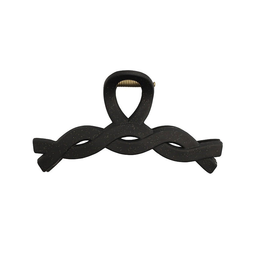 Изображение товара Красивая плетеная заколка-краб для волос из экологичных материалов